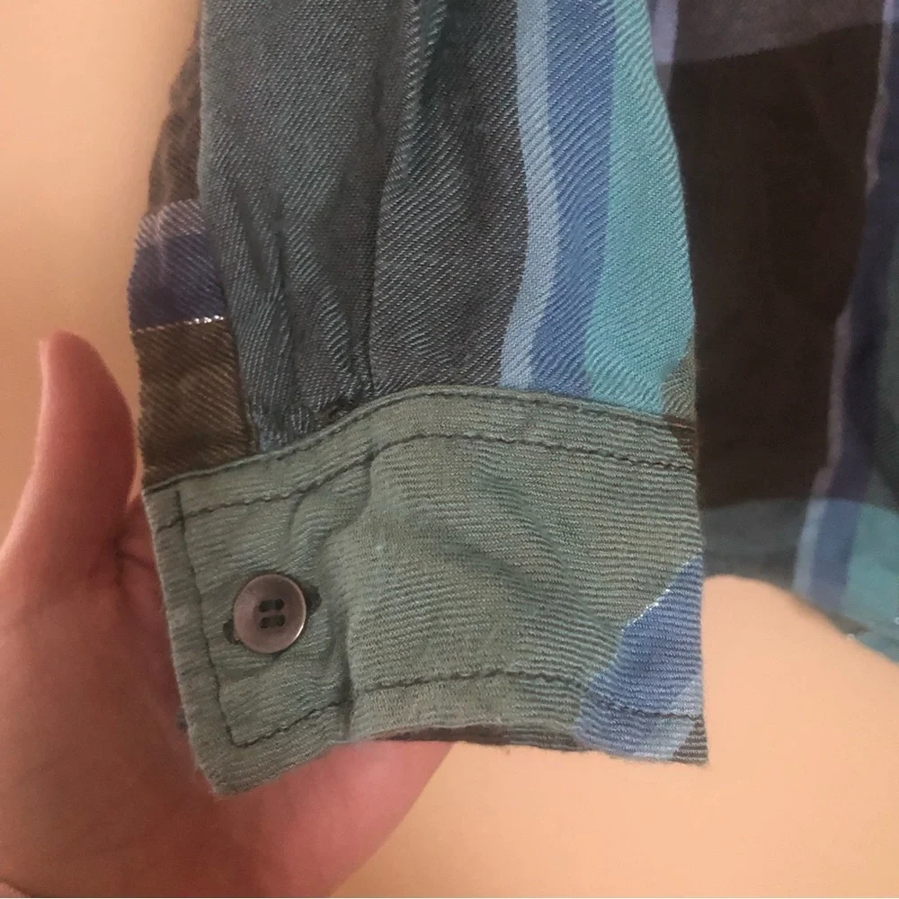 Christopher & Banks button down flannel size petite small - Picture 3 of 5